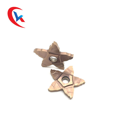 Ranura pentagonal de 5 lados Ancho de 1,0-3,0 mm Soluciones de procesamiento de vanguardia Plaquitas de ranurado de carburo