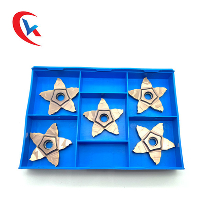 Ranura pentagonal de 5 lados Ancho de 1,0-3,0 mm Soluciones de procesamiento de vanguardia Plaquitas de ranurado de carburo