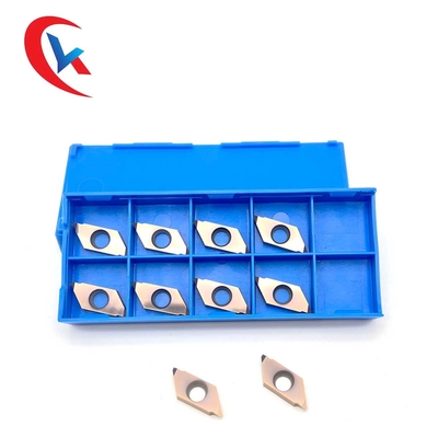 Partes movibles de torneado de capa de bronce del carburo de tungsteno de la cuchilla del carburo del cortador TTPS60FR4B del hilo de HRA 91,8