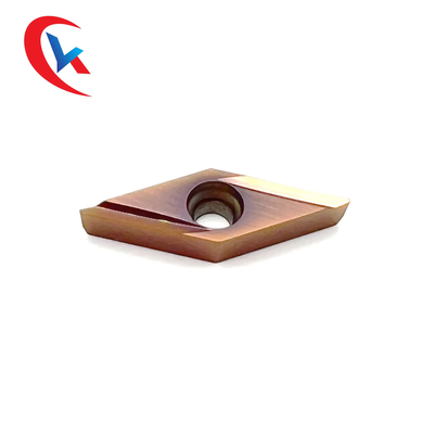 Partes movibles de acabado del carburo de tungsteno de la cuchilla VBGT 110302 R-Y Bronze Wear-Resistant Coating HRA 91,8 del CNC