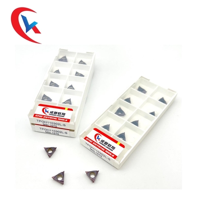 Partes movibles del carburo de TPGH110302 L-S Pvd Coating Tungsten con ángulo de filo 60°