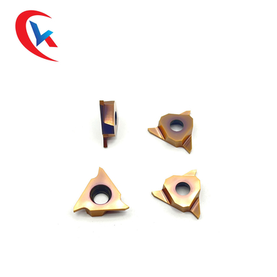 Comprobación de bronce GBA43R100 que cubre tres filos que cortan y que ranuran el carburo de la herramienta que acanala los partes movibles