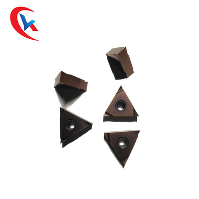 Máquina del cerametal de la cabeza de TNGG160401 R-S Triangular Lathe Blade que afianza los partes movibles del carburo con abrazadera de tungsteno de la cuchilla