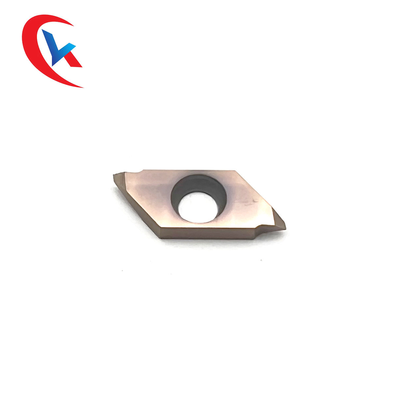 Partes movibles de torneado de capa de bronce del carburo de tungsteno de la cuchilla del carburo del cortador TTPS60FR4B del hilo de HRA 91,8